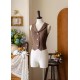 Forest Wardrobe Persimmon Orange Cat Blouse Vest and Skirt(Full Payment Without Shipping)